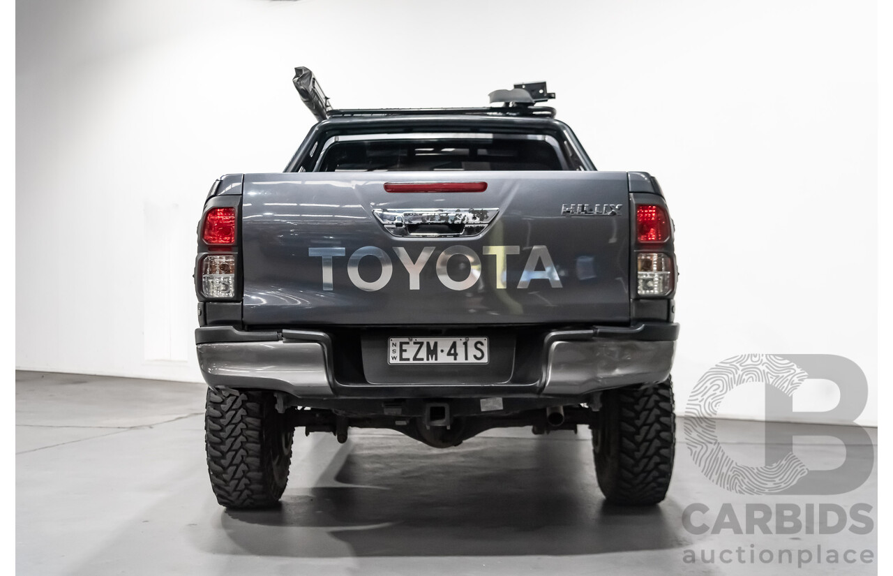 9/2017 Toyota Hilux SR5 (4x4) GUN126R Dual Cab Utility Grey 2.8L Turbo Diesel