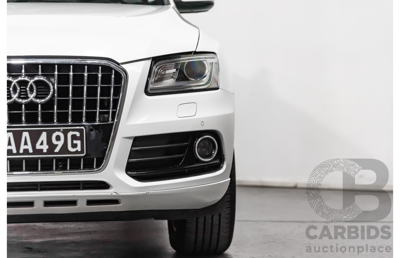 1/2013 Audi Q5 2.0 TDI Quattro 8R MY13 4d Wagon White 2.0L Turbo Diesel