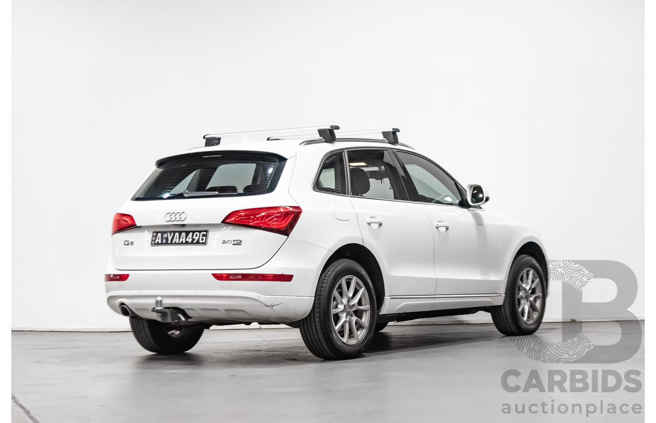 1/2013 Audi Q5 2.0 TDI Quattro 8R MY13 4d Wagon White 2.0L Turbo Diesel