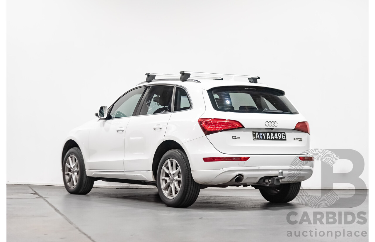 1/2013 Audi Q5 2.0 TDI Quattro 8R MY13 4d Wagon White 2.0L Turbo Diesel