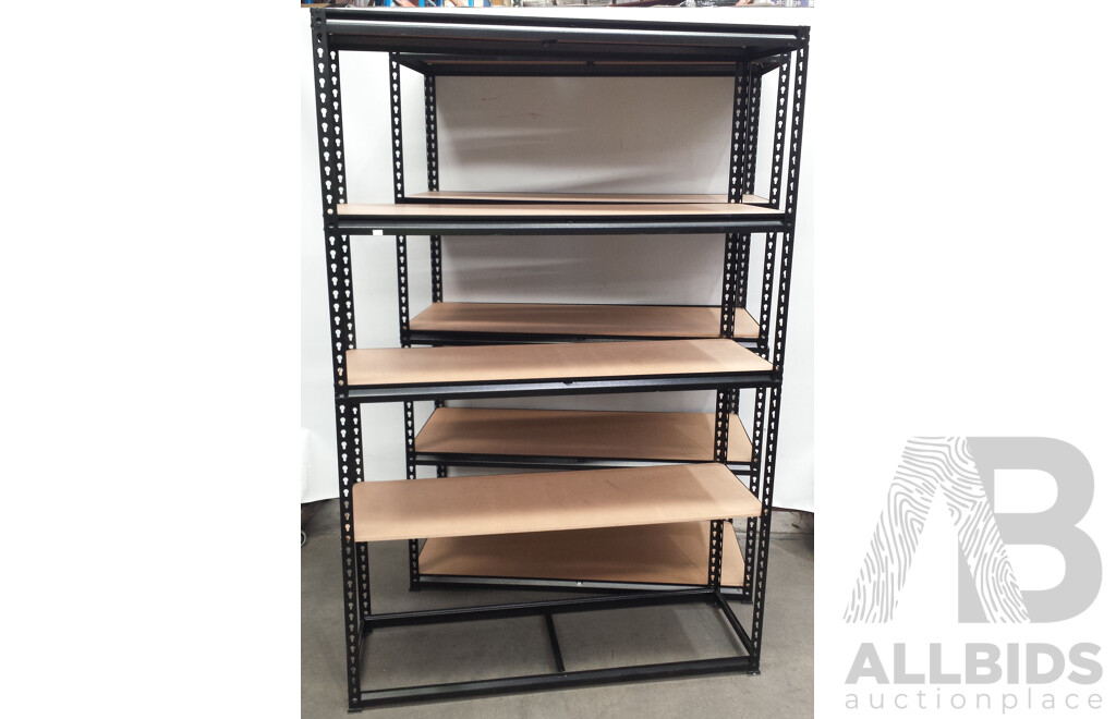 Five Tier Shelving Racks - Lot of Two