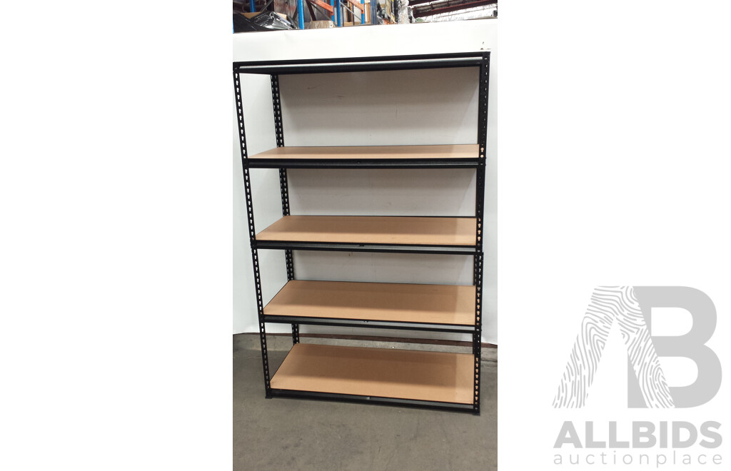 Five Tier Shelving Racks - Lot of Two