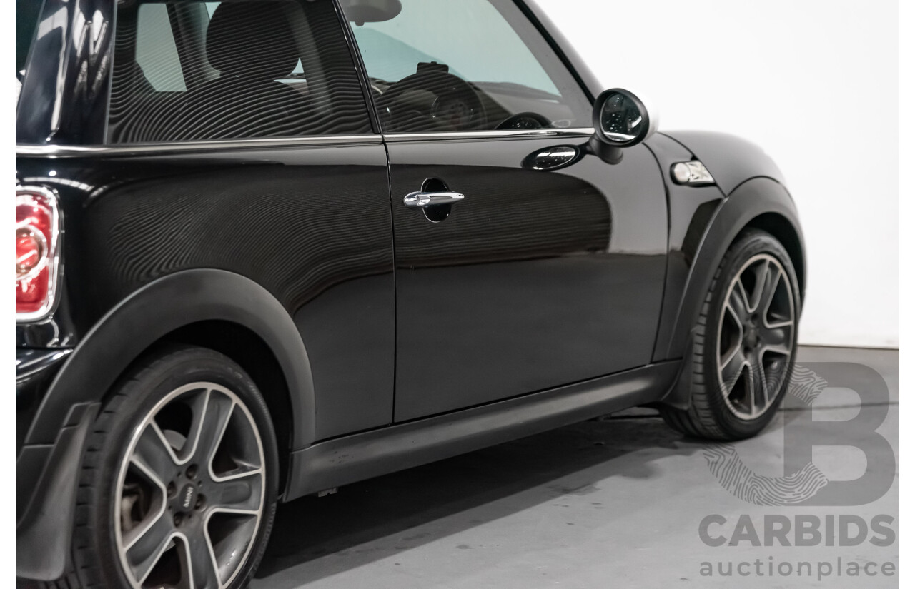 1/2012 Mini Cooper RAY R56 MY12 2d Hatchback Black 1.6L