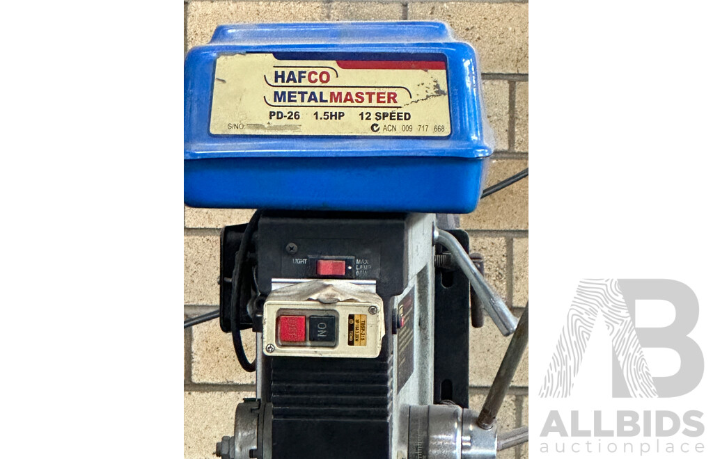 HAFCO METAL MASTER 13 Inch with 12 Speed Drill Press 1.5HP - PD-26