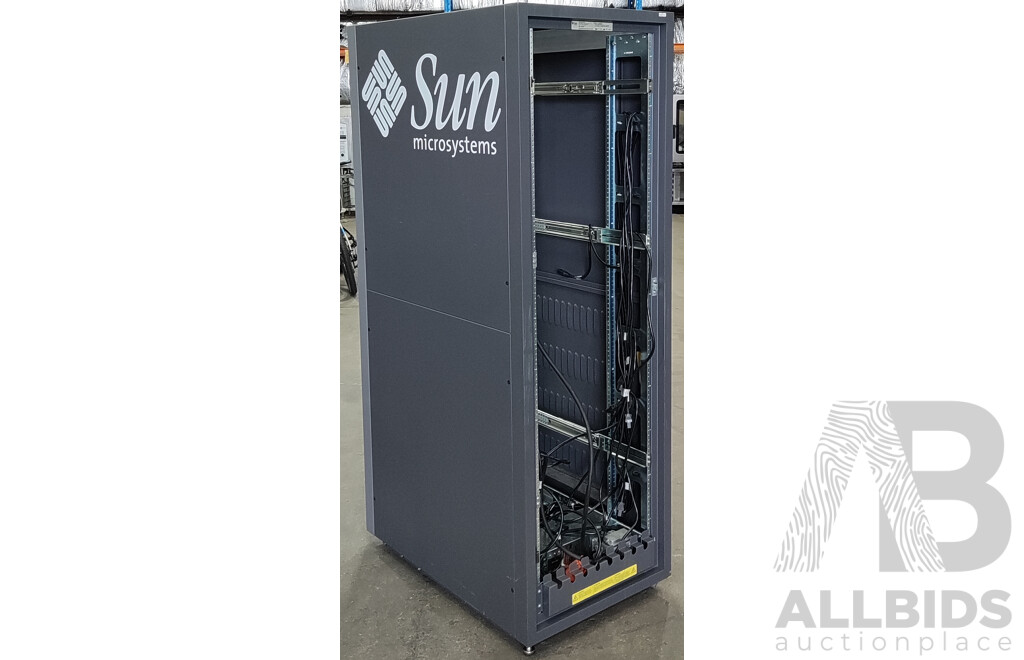Sun Microsystems (1602R) 19-Inch 38RU Rack Mount Cabinet W/ Power Sequencers