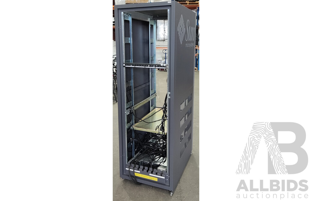 Sun Microsystems (1602R) 19-Inch 38RU Rack Mount Cabinet W/ Power Sequencers
