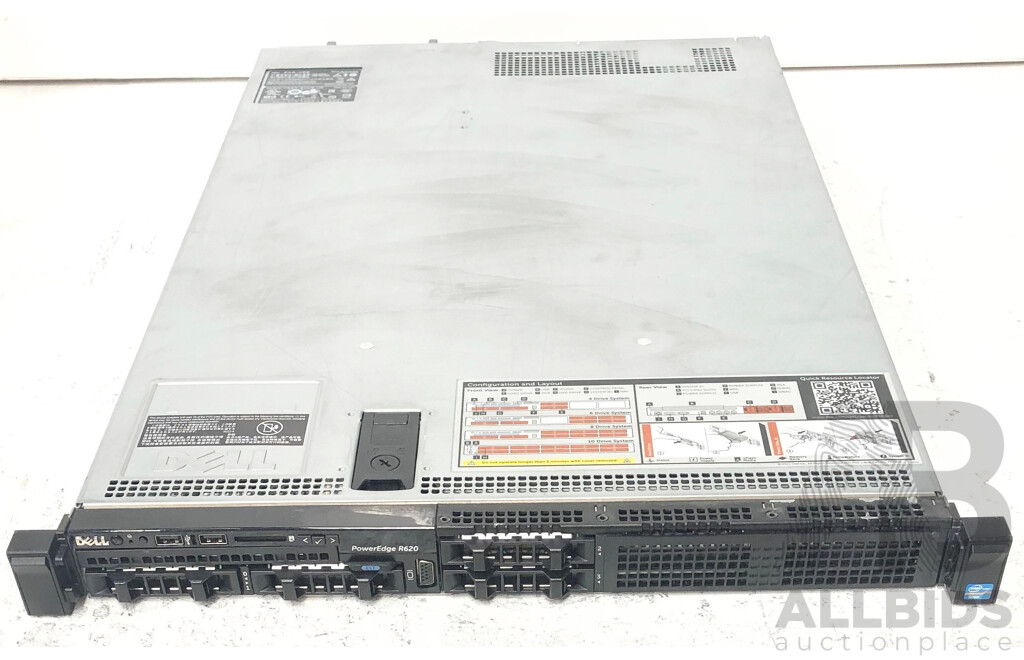 Dell PowerEdge R620 Dual Intel Xeon (E5-2630 v2) 2.60GHz-3.10GHz 6-Core CPU 1RU Server w/ 256GB DDR3