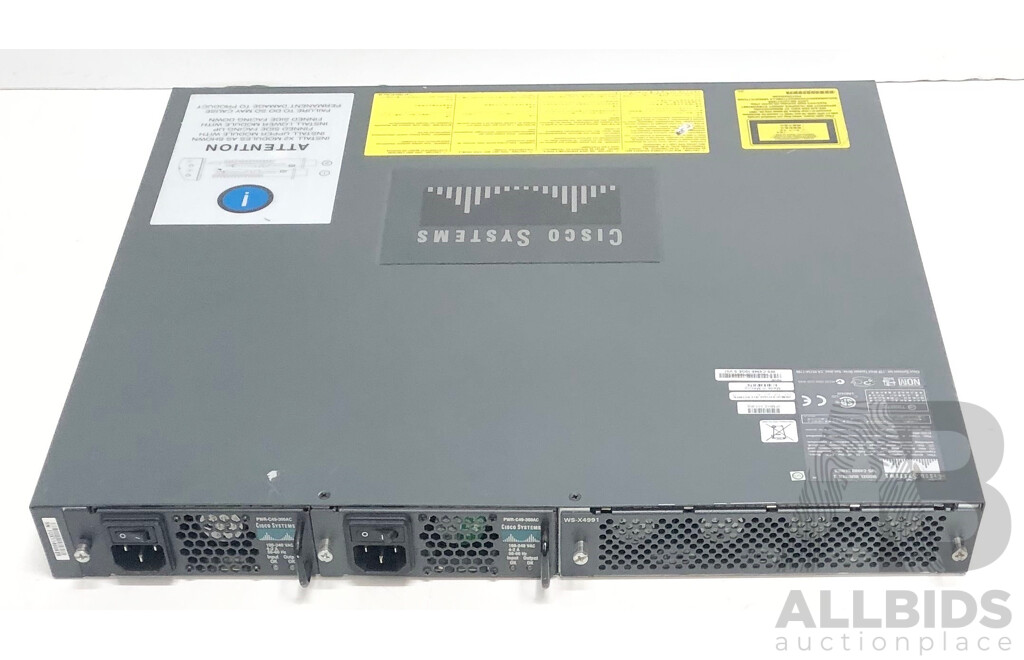 Cisco Catalyst (WS-C4948-10GE-S V07) 4948 10GE 48-Port Gigabit Ethernet Switch