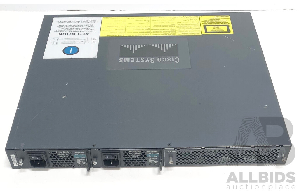 Cisco Catalyst (WS-C4948-10GE-S V10) 4948 10GE 48-Port Gigabit Ethernet Switch