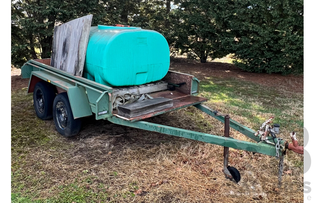 Tandem Axel Trailer with 1000L Rapidspray Water Tank