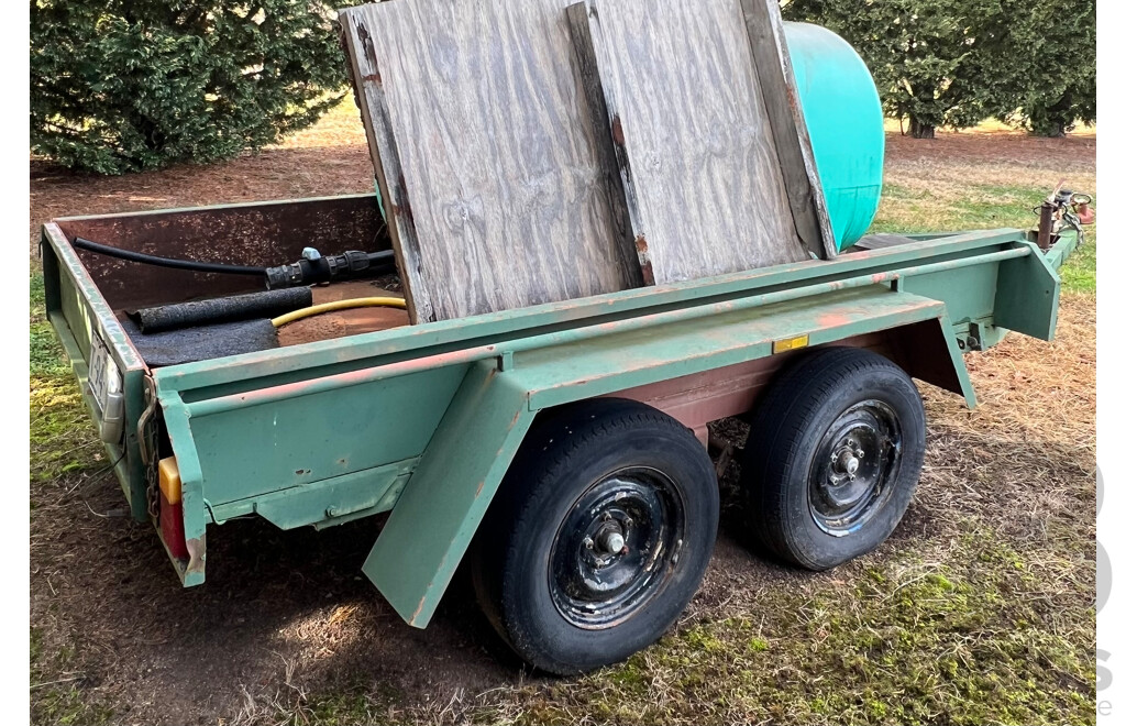 Tandem Axel Trailer with 1000L Rapidspray Water Tank