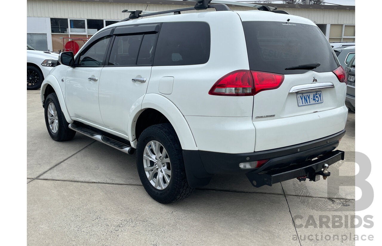 9/2014 Mitsubishi Challenger LS (5 Seat) (4x4) PC MY14 4d Wagon White 2.5L