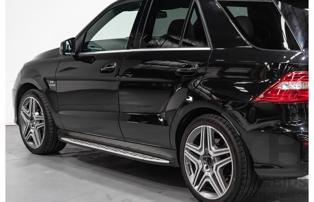 5/2014 Mercedes-Benz ML 63 AMG (4x4) 166 4d Wagon Black 5.5L Twin Turbo V8