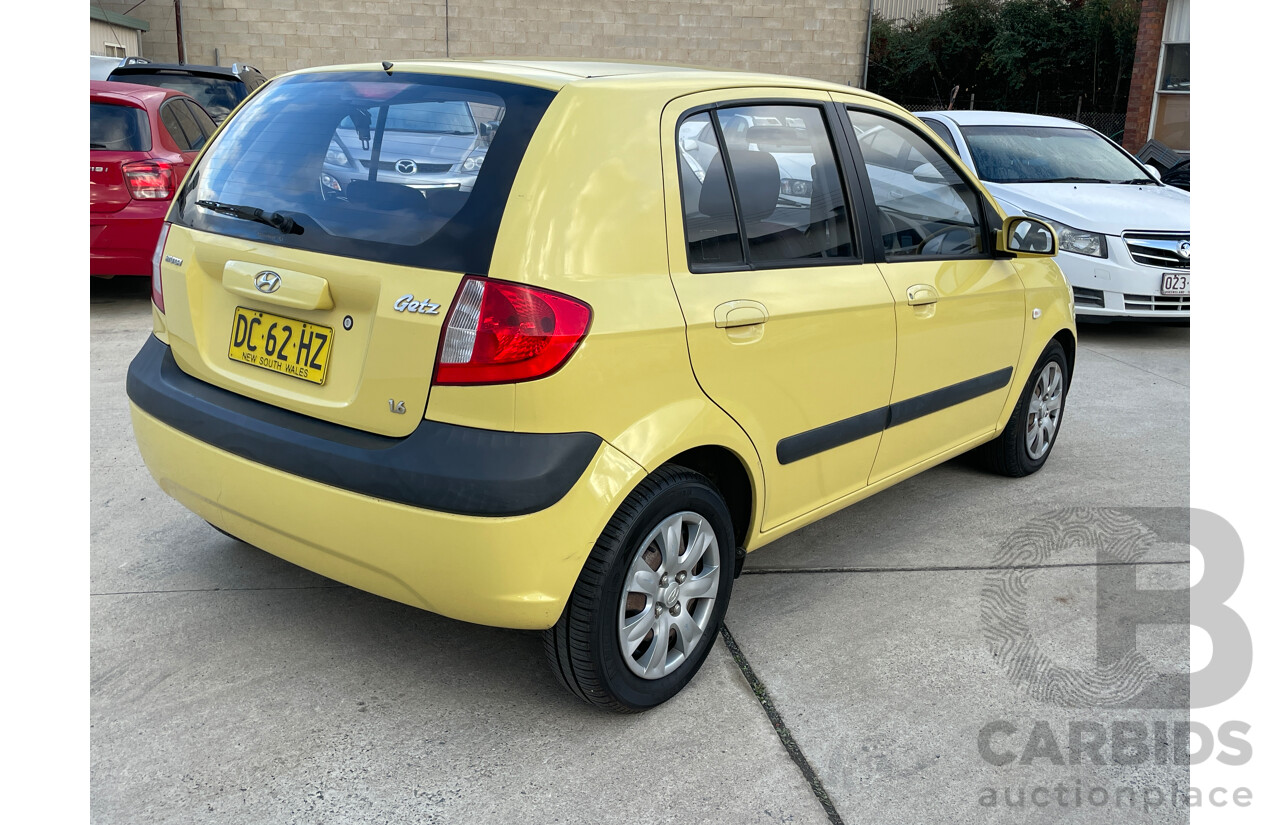 3/2007 Hyundai Getz 1.6 TB UPGRADE 5d Hatchback Black 1.6L