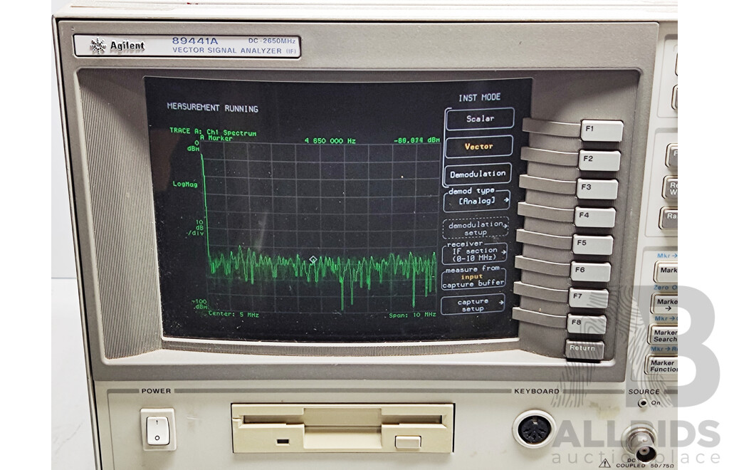 HP (89441A) Vector Signal Analyzer with W-CDMA Capability, DC to 2.65 GHz