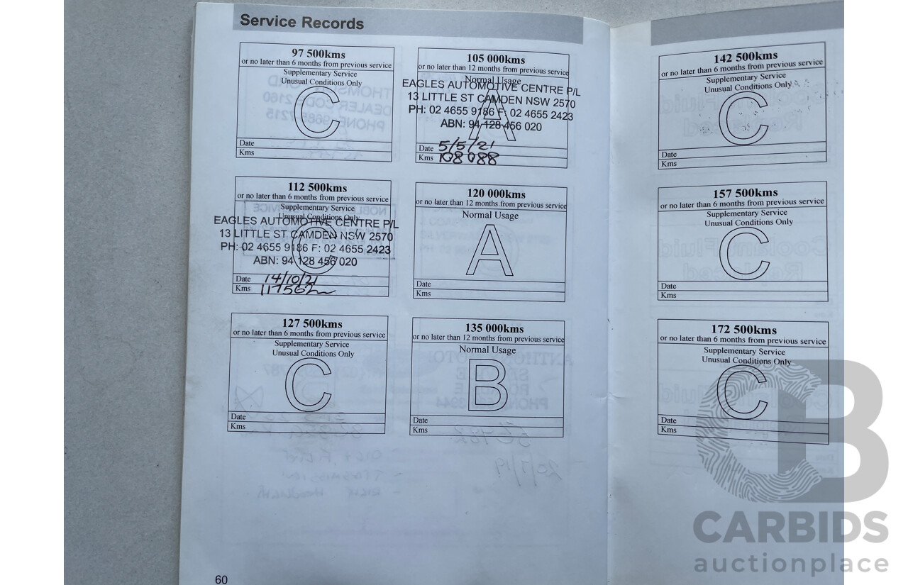 8/2011 Ford Falcon  FG C/Chas White 4.0L