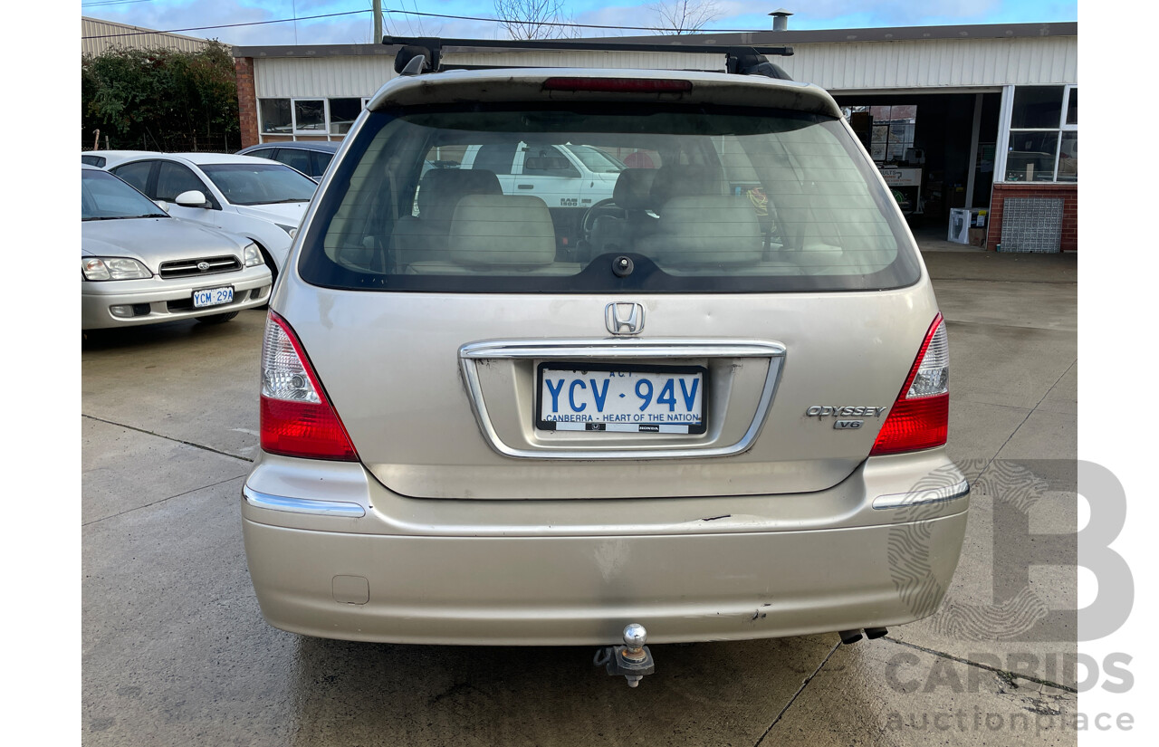 10/2003 Honda Odyssey V6L (6 Seat)  4d Wagon Bronze 3.0L