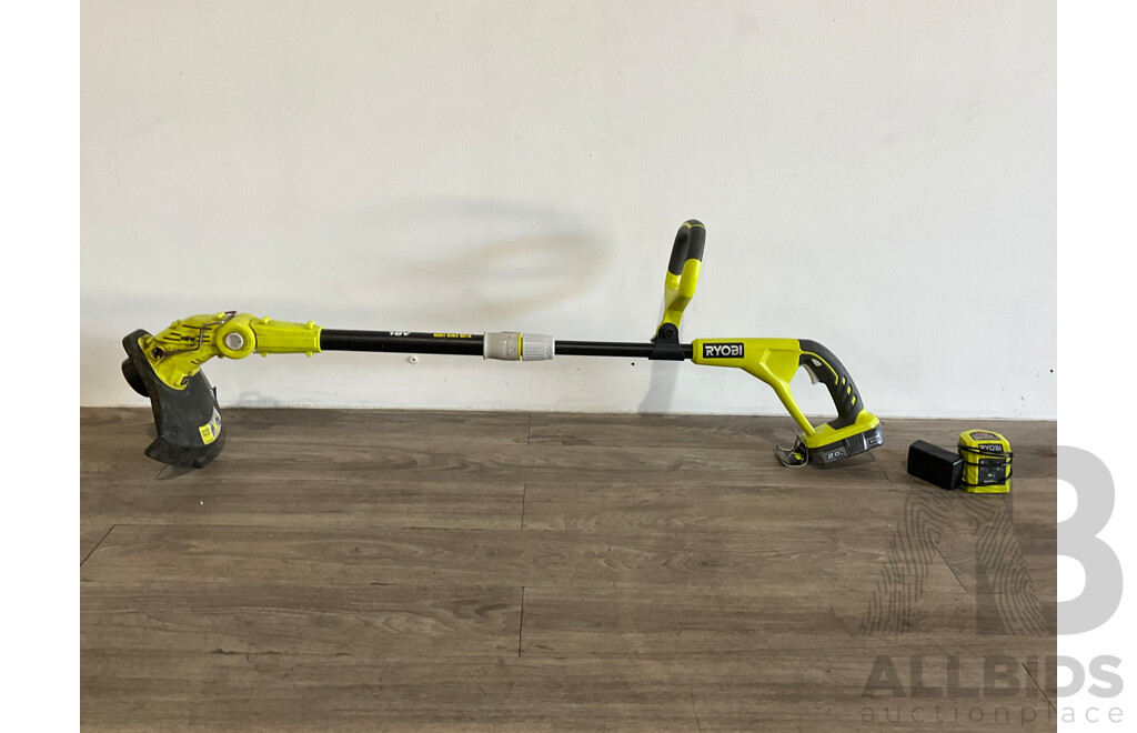 Ryobi One+ 18V 25/30cm Cordless Line Trimmer with Battery - ORP $150.00