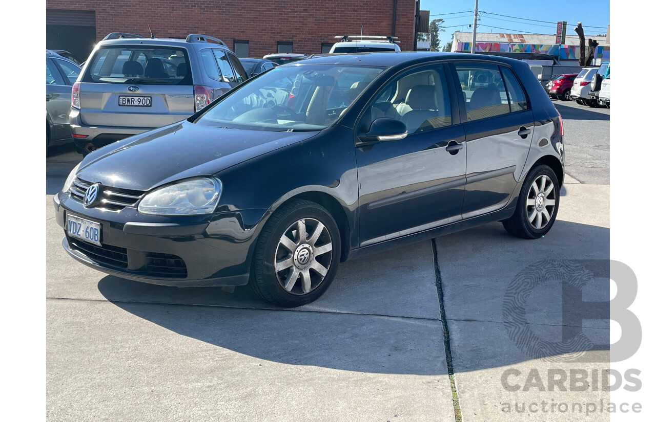 7/2005 Volkswagen Golf 2.0 TDI Comfortline 1K 5d Hatchback Black 2.0L