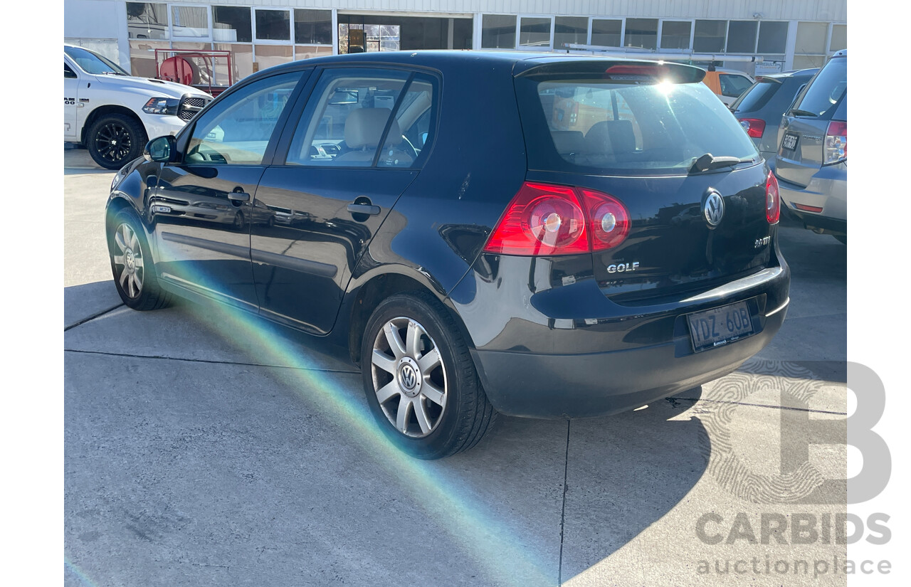 7/2005 Volkswagen Golf 2.0 TDI Comfortline 1K 5d Hatchback Black 2.0L