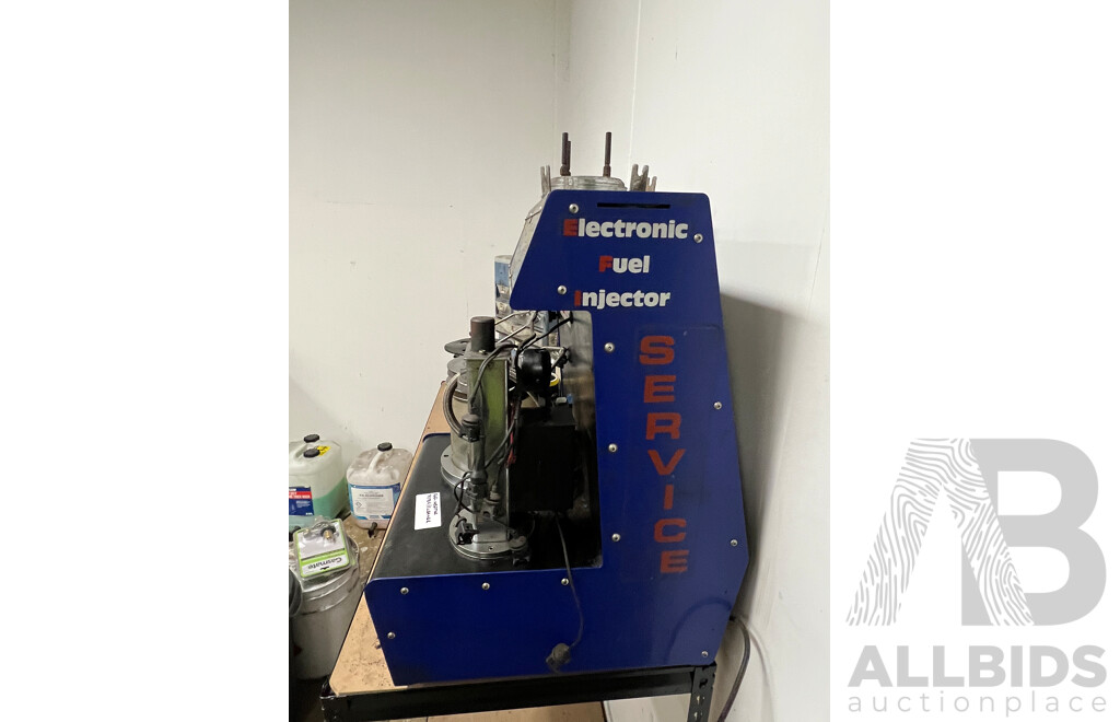 Electronic Fuel Injector Service and Cleaning Machine W/ Parts for Injectors