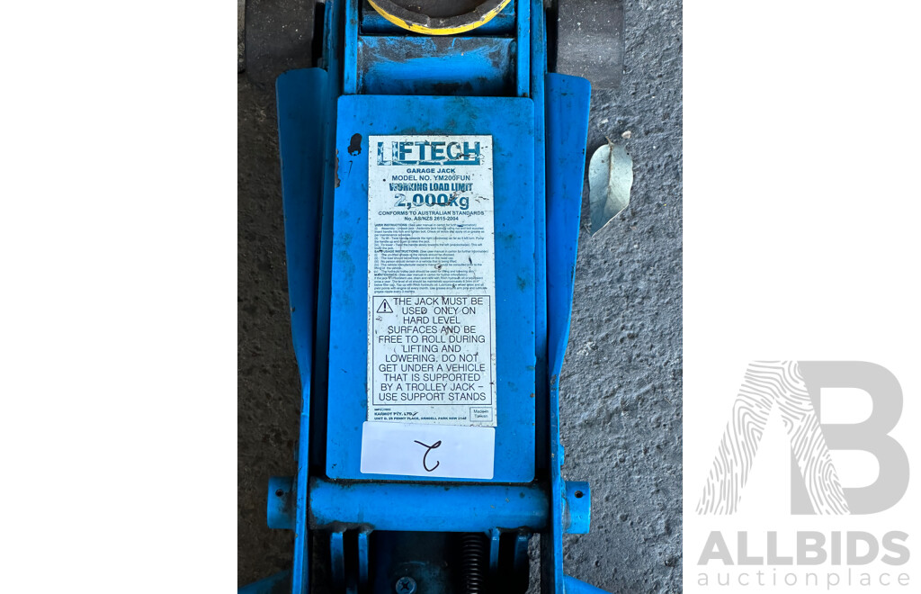 Lift Tech High Lift Jack 2000kg