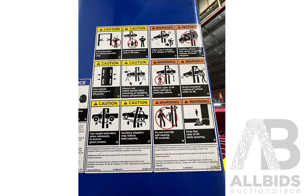 Rotary SPOA10 Hydraulic 2 Post Car Hoist