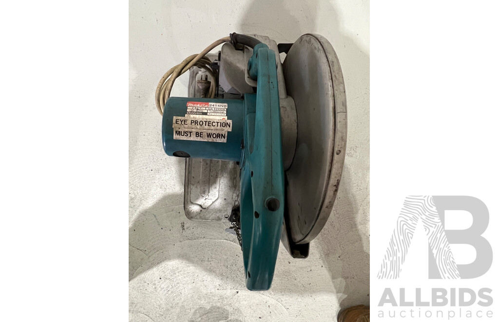 Makita 2414NB 14 Inch Cut of Saw & Makita H57000 Circular Saw