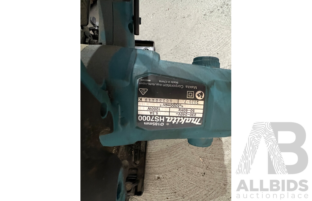 Makita 2414NB 14 Inch Cut of Saw & Makita H57000 Circular Saw