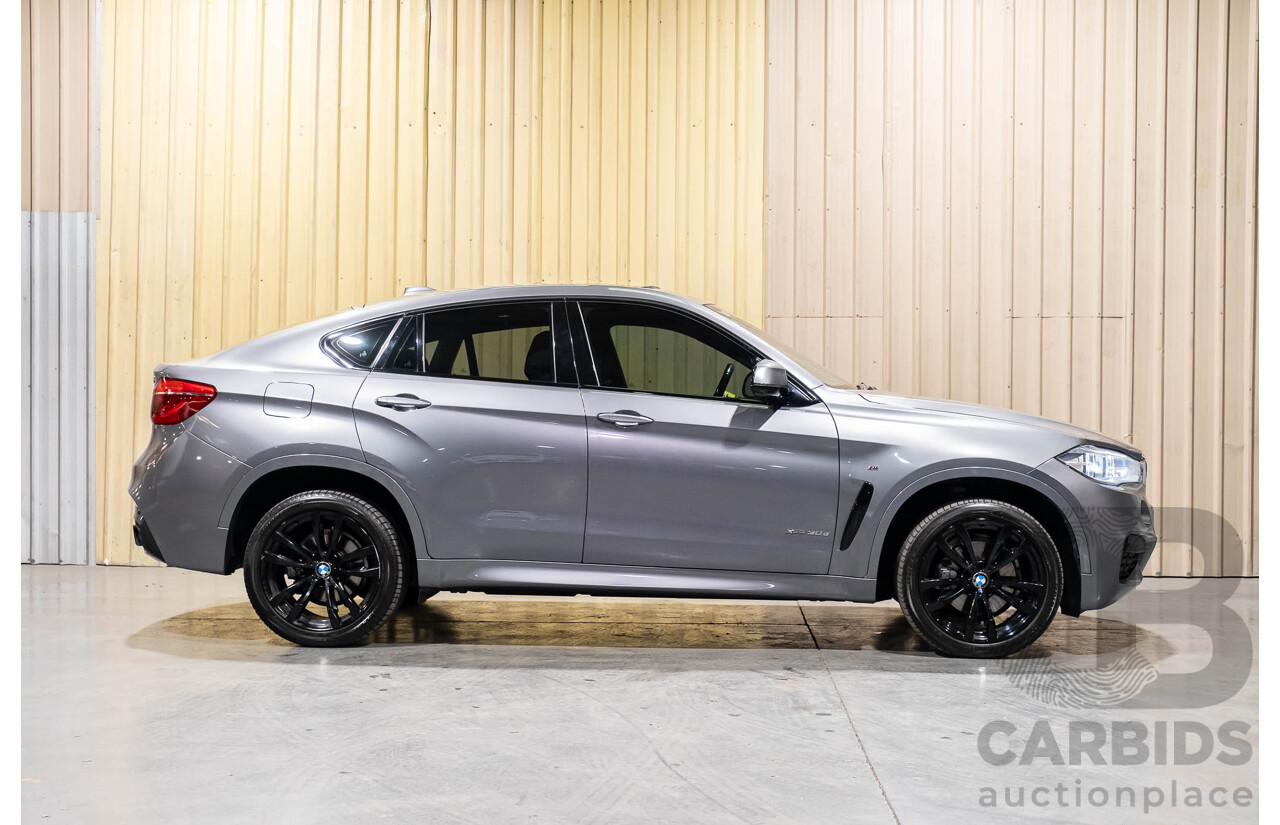 11/2016 BMW X6 Xdrive 30d M-Sport Package (AWD) F16  4d Coupe Space Grey Metallic Turbo Diesel 3.0L