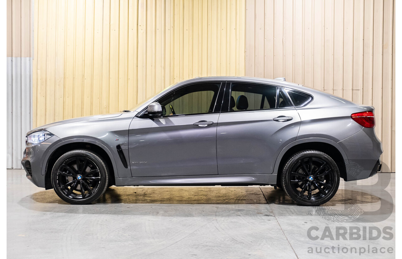 11/2016 BMW X6 Xdrive 30d M-Sport Package (AWD) F16  4d Coupe Space Grey Metallic Turbo Diesel 3.0L