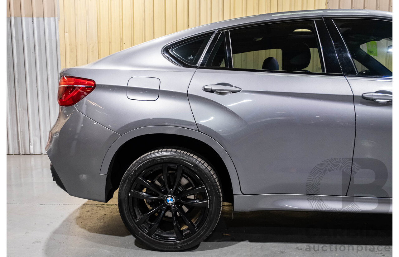 11/2016 BMW X6 Xdrive 30d M-Sport Package (AWD) F16  4d Coupe Space Grey Metallic Turbo Diesel 3.0L