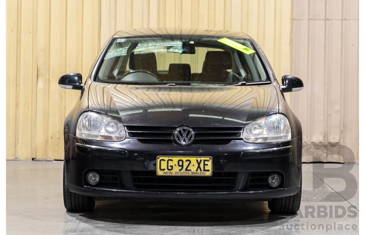 3/2006 Volkswagen Golf 2.0 FSI Sportline 1K 5d Hatchback Black 2.0L