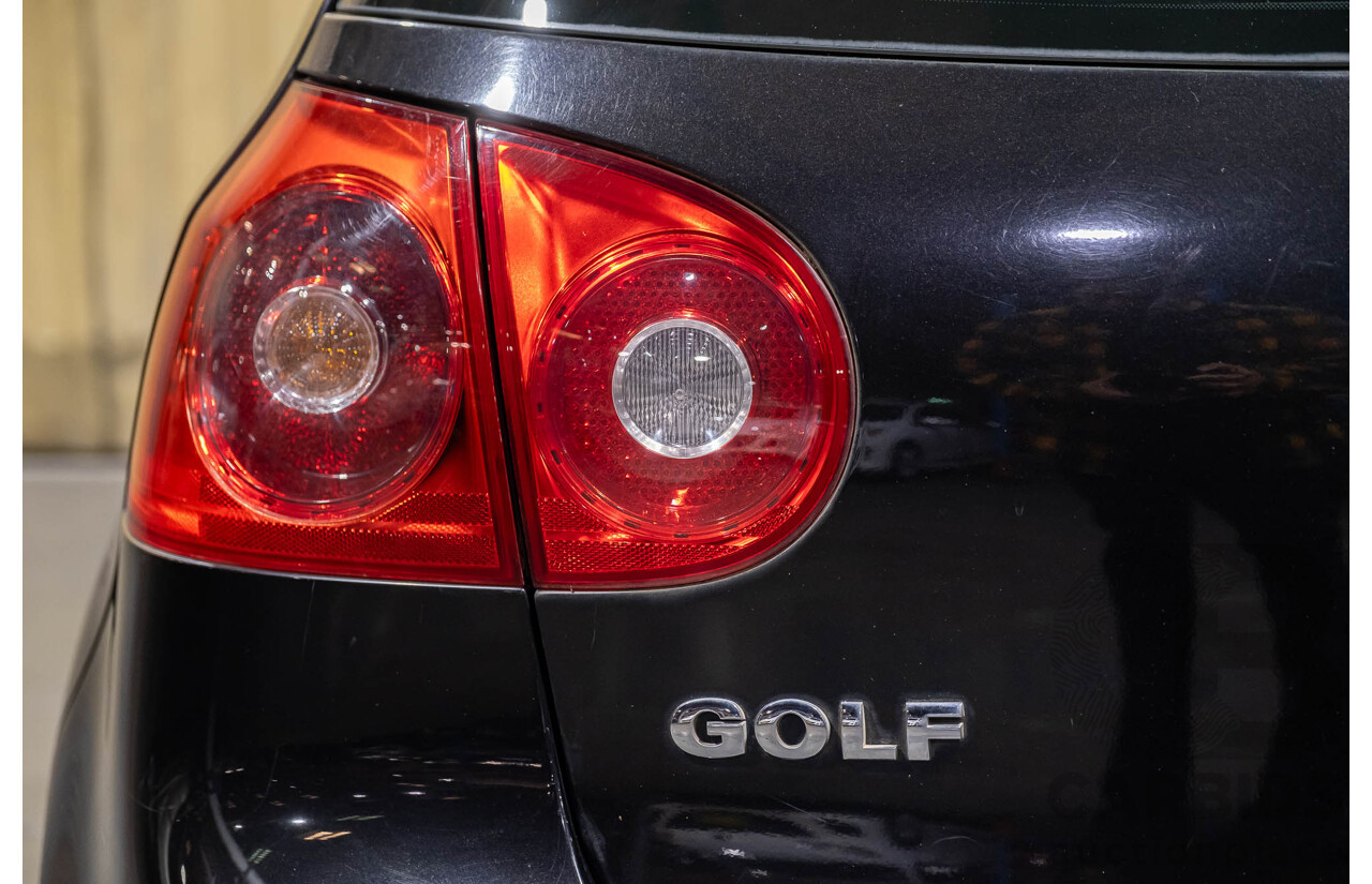 3/2006 Volkswagen Golf 2.0 FSI Sportline 1K 5d Hatchback Black 2.0L