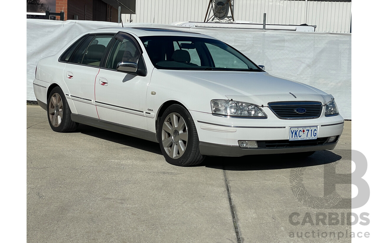 4/2006 Ford Fairlane GHIA BF 4d Sedan White 4.0L