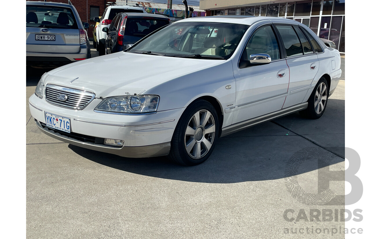 4/2006 Ford Fairlane GHIA BF 4d Sedan White 4.0L