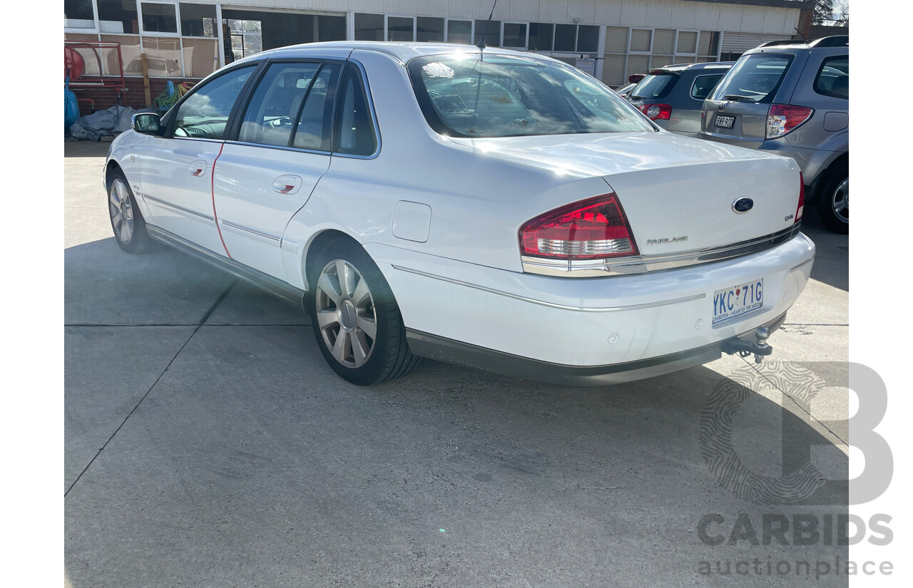 4/2006 Ford Fairlane GHIA BF 4d Sedan White 4.0L