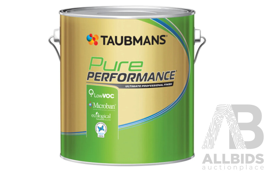 TAUBMANS Pure Perfomance Interior Low Sheen White 4L - LOT of 6 - Approximate ORP$480