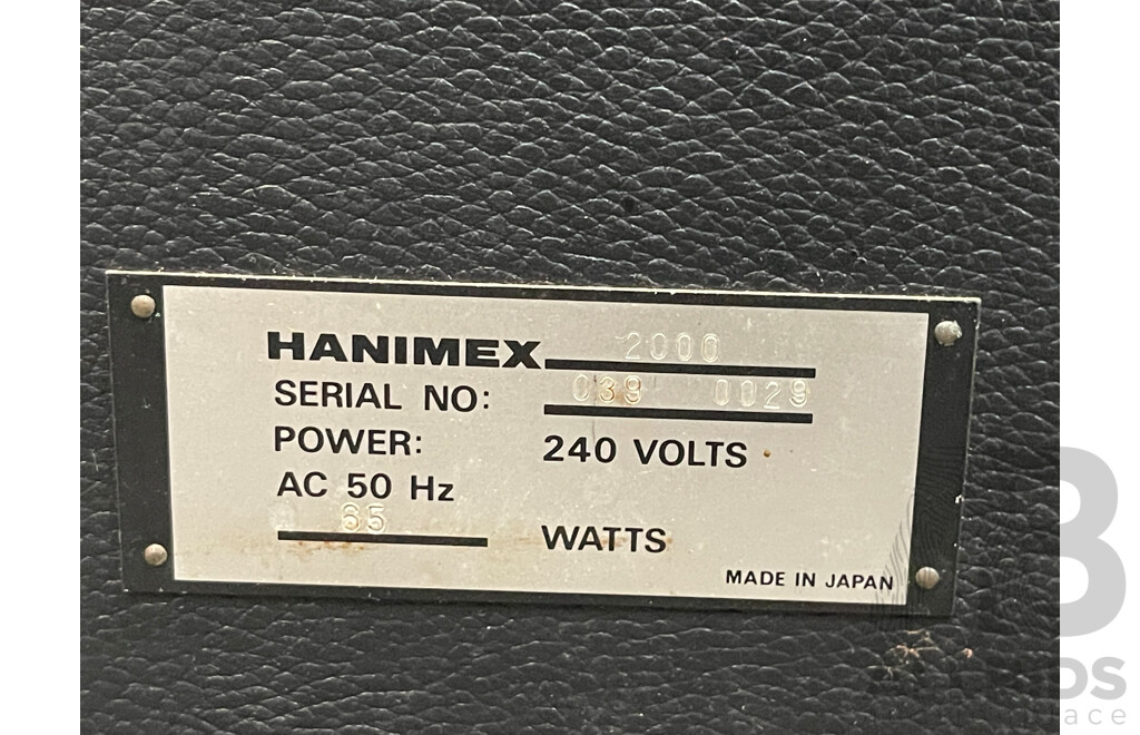 Hanimex 2000 Reel to Reel Tape Recorder