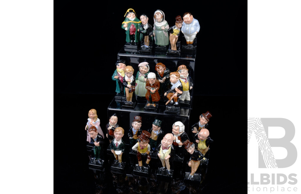 Collection 24 Royal Doulton Porcelain Charles Dickens Characters