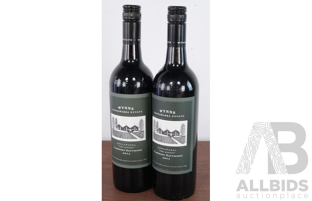 Two Bottles of 2017 the Siding Cabernet Sauvignon by Wynns Coonarra Estate