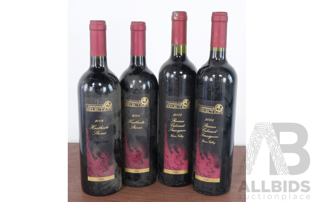 4 Bottles of Connisseur Selection Red Wine