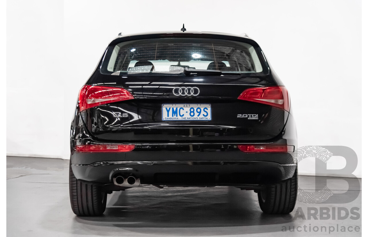 9/2012 Audi Q5 2.0 TDI Quattro 8R 4d Wagon Black 2.0L Turbo Diesel