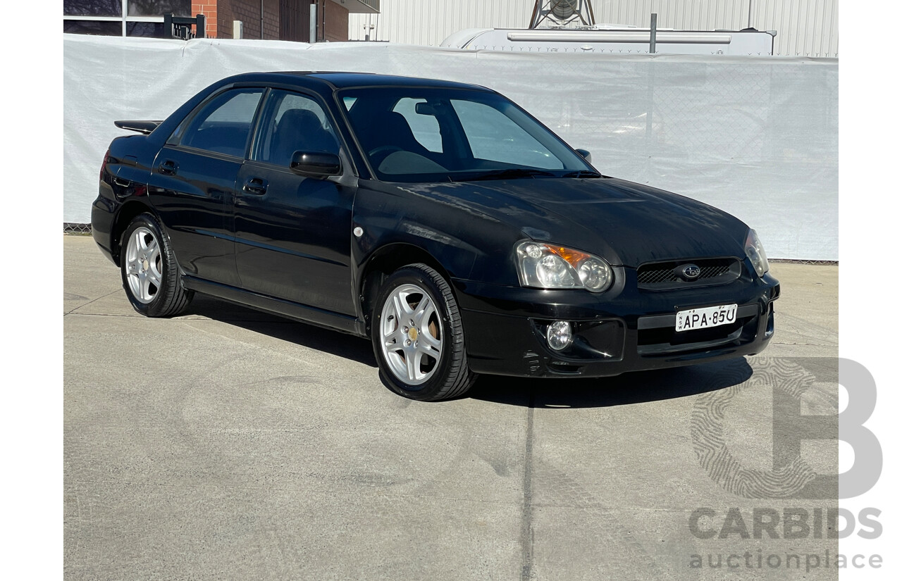 9/2003 Subaru Impreza RS (awd) MY03 4d Sedan Black 2.5L