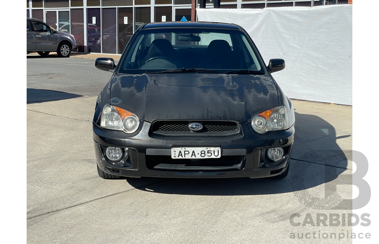 9/2003 Subaru Impreza RS (awd) MY03 4d Sedan Black 2.5L