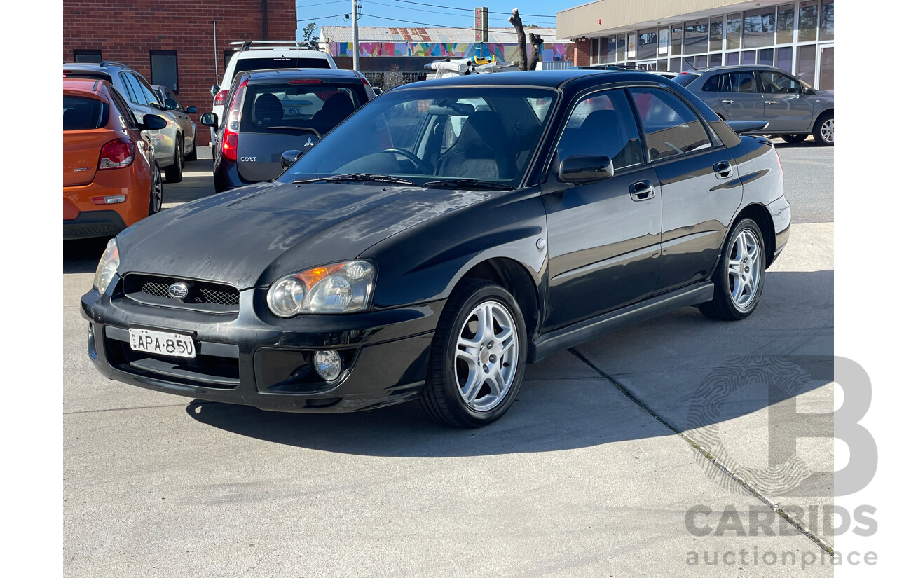 9/2003 Subaru Impreza RS (awd) MY03 4d Sedan Black 2.5L