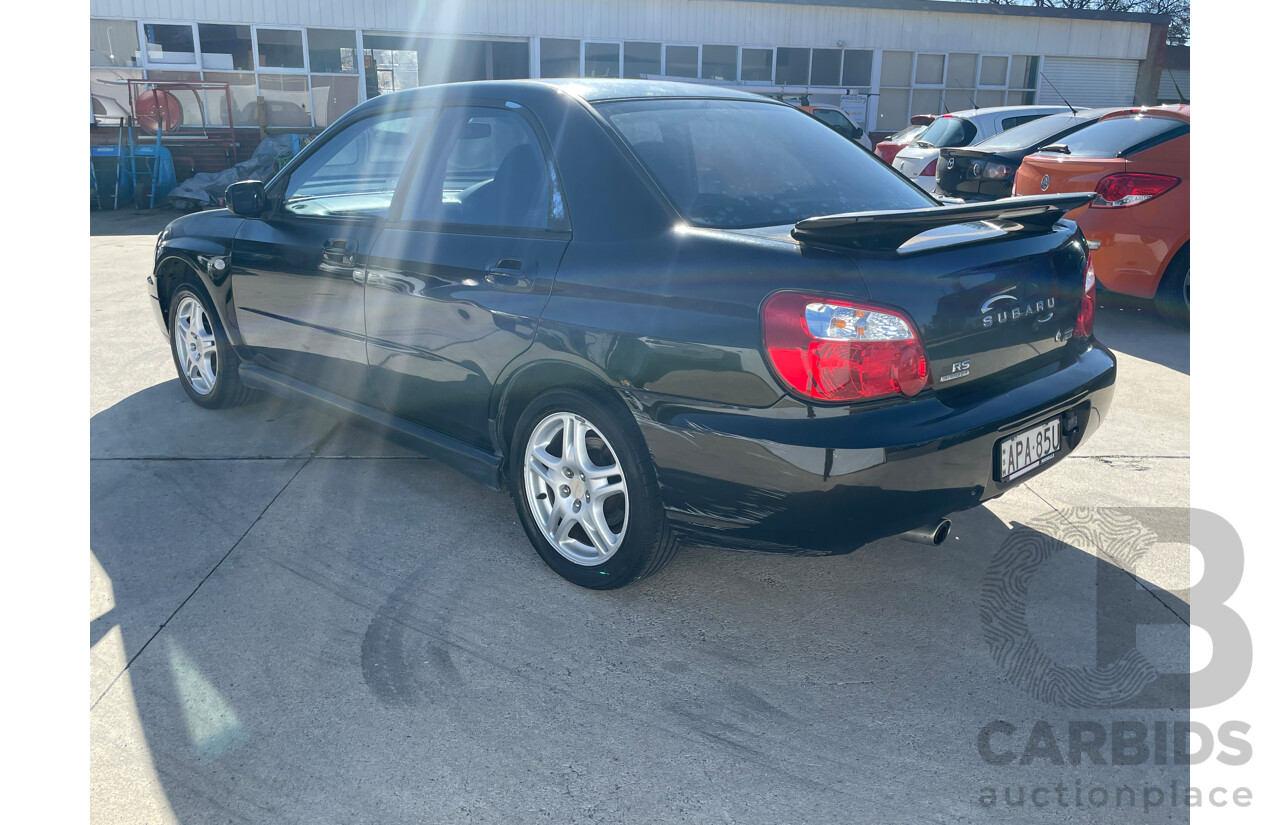 9/2003 Subaru Impreza RS (awd) MY03 4d Sedan Black 2.5L