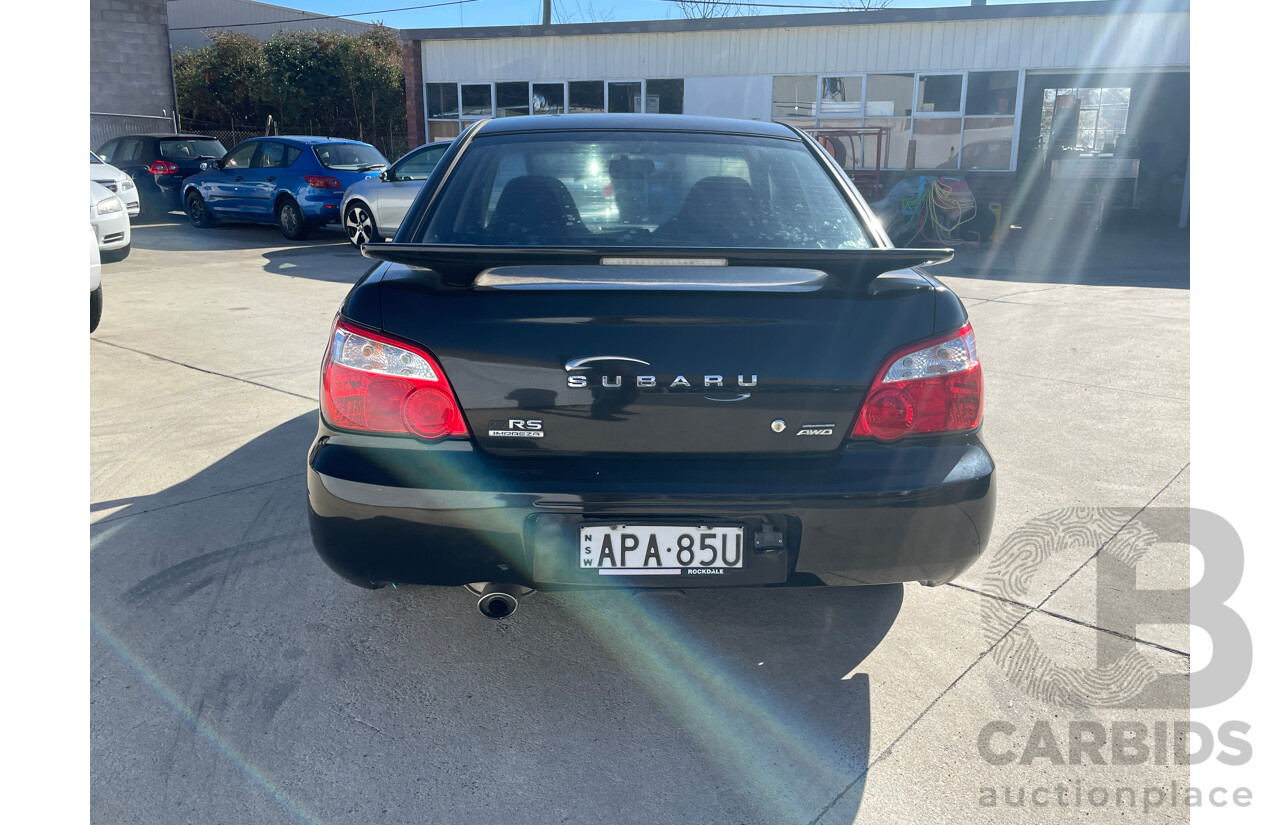 9/2003 Subaru Impreza RS (awd) MY03 4d Sedan Black 2.5L