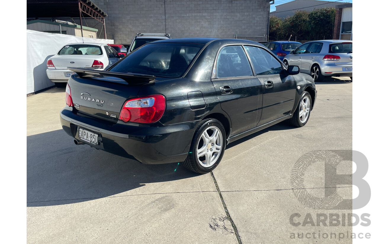 9/2003 Subaru Impreza RS (awd) MY03 4d Sedan Black 2.5L