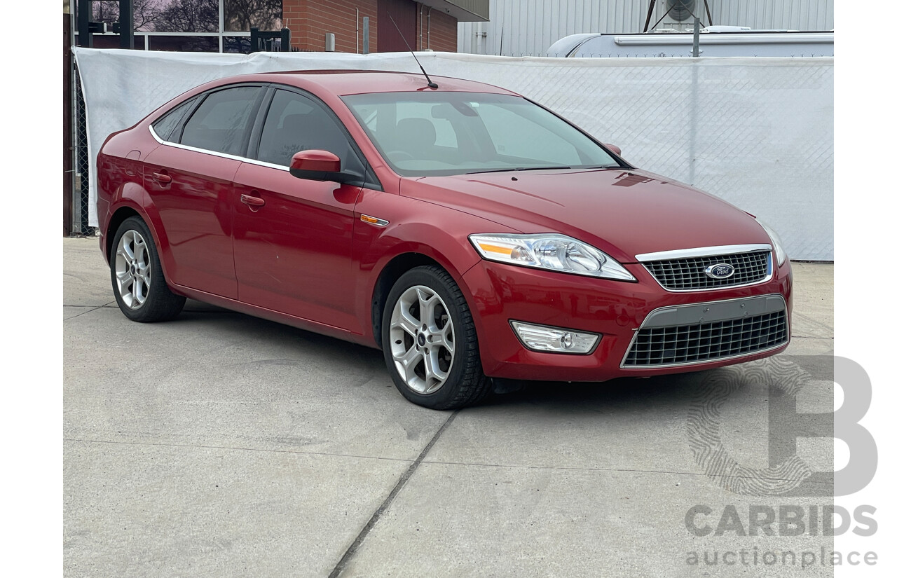 8/2009 Ford Mondeo Zetec MB 5d Hatchback Red 2.0L